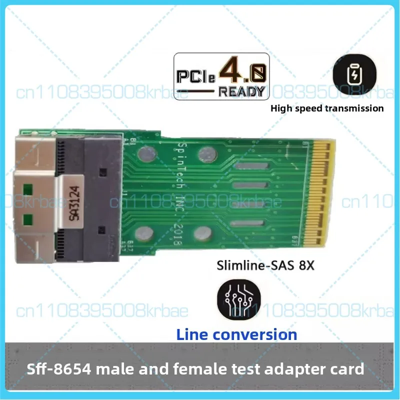 

For SFF-8654 Male to Female Extension Cable Slimline SAS 74PIN 38PIN Interface Test & Protection Card