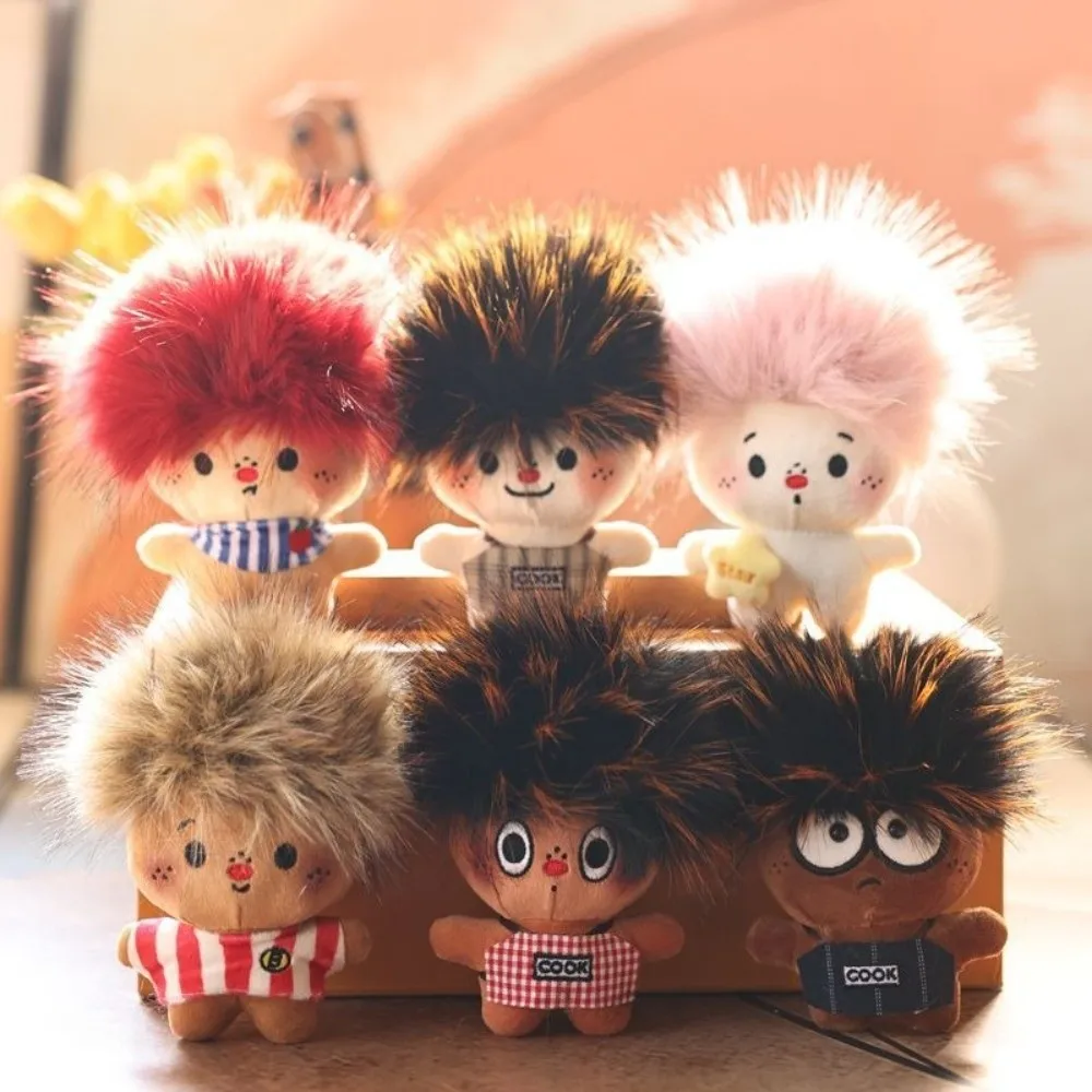 New 15cm Plu Keychain Novelty Cute Design Animal Ape Keychain Explosion Head Ugly Style Bag Pendant Gift