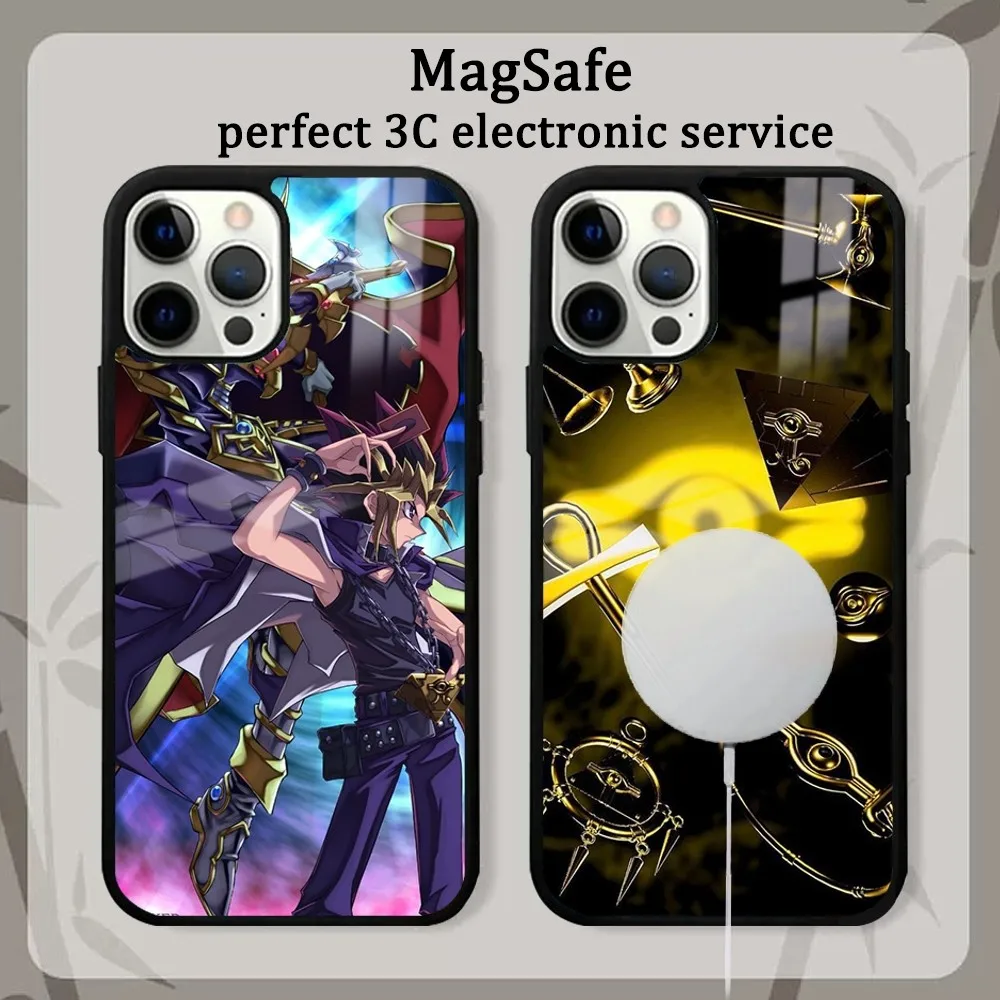 Game Y-Yu-Gi-Oh Phone Case For iPhone 15 14 13 12 11 Pro Max Plus Mini Mirror Magnetic Cover