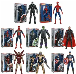 ZD Toys Avengers Series Joint Movable Iron man Spider-man Captain America Thanos Marvel Movie Action Figure 7 Inches Mark Dolls