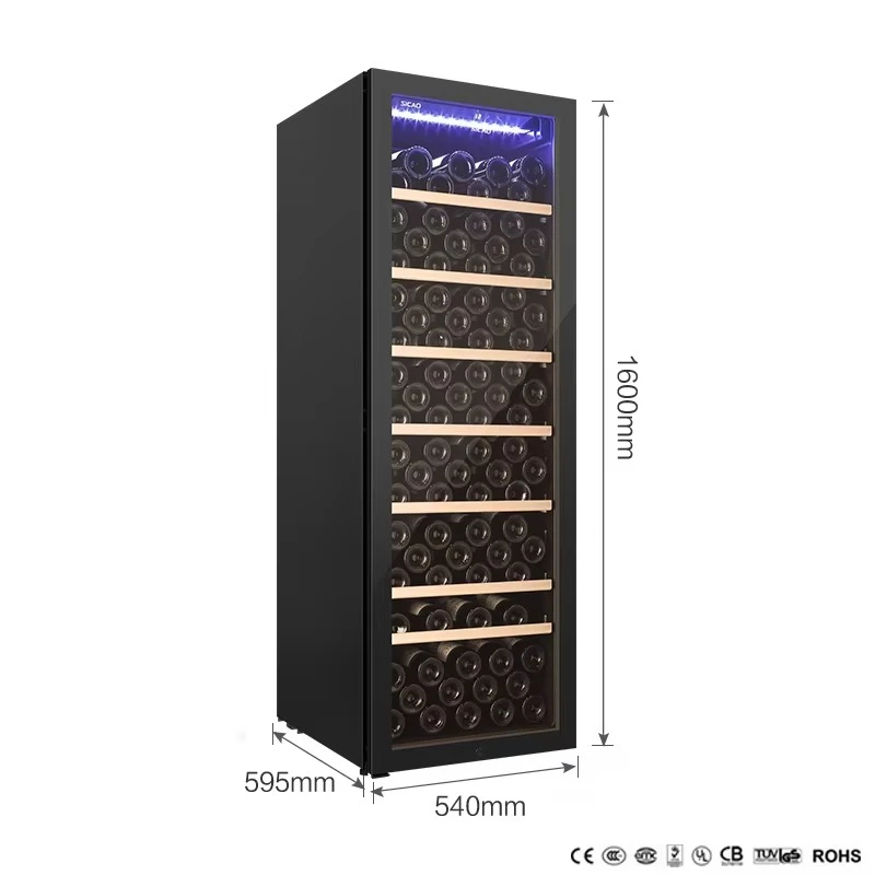 Compressor Sicao Wine Cellars Dual Zone Wine Cooler Fridge Electric Cabinet bar Bottle Refrigerator