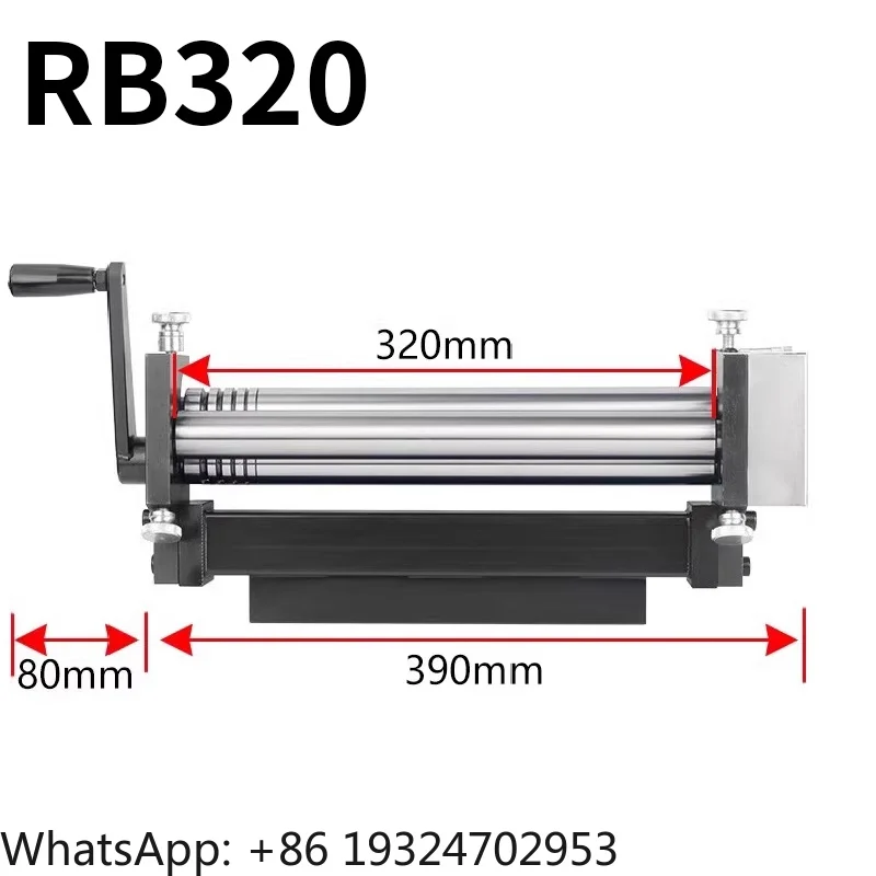 RB320/RB160 Slip Roller Machine Manual Bending Machine Home DIY Tool,for Sheet Metal/Wire/Round Tube Arc Shape Bending