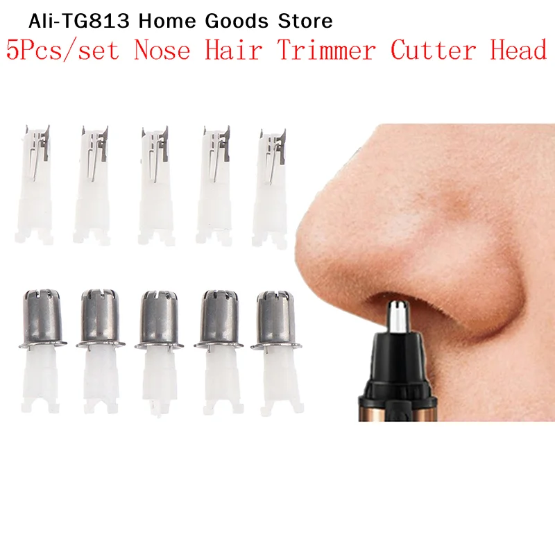 

[TG813]5Pcs Nose Hair Cutter Nose Trimmer Replacement Head 3-in-1 Electric Shaver Razor