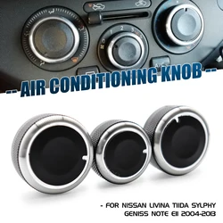 Car Air Conditioning Turning Switch Knob AC Knob Fit For Nissan LIVINA TIIDA SYLPHY GENISS Note E11 2004-2013