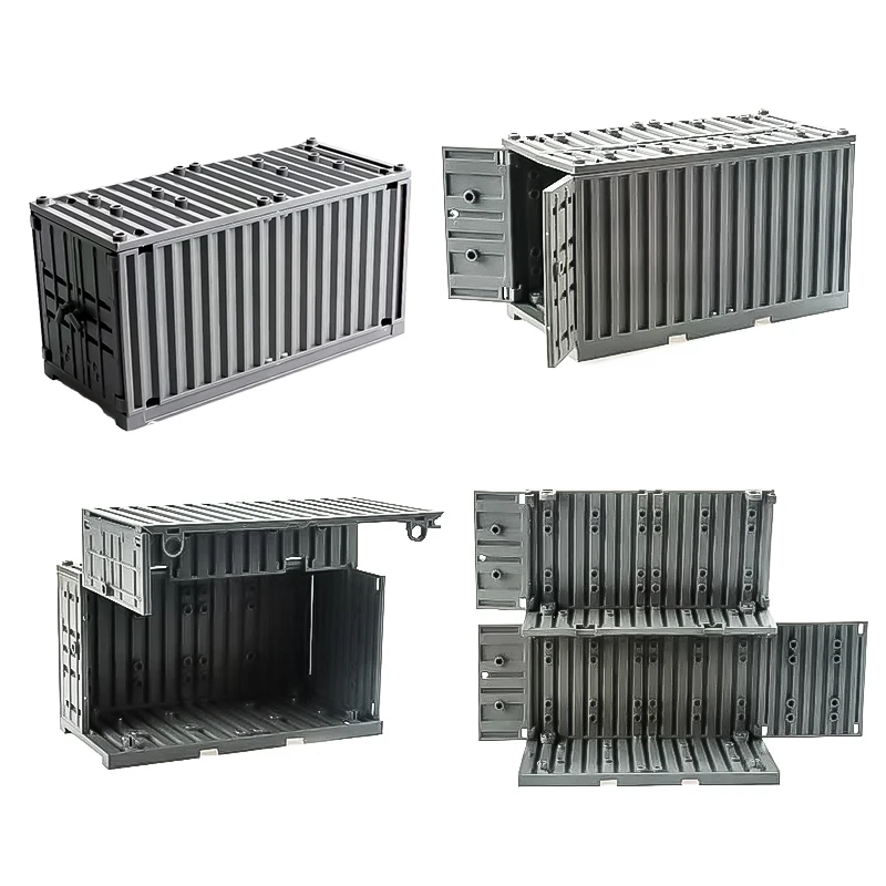 Military Container Weapon Boxes Bricks Accessories Scene World War 2 WW2 Army Soldiers SWAT Building Blocks Bricks Children Toys