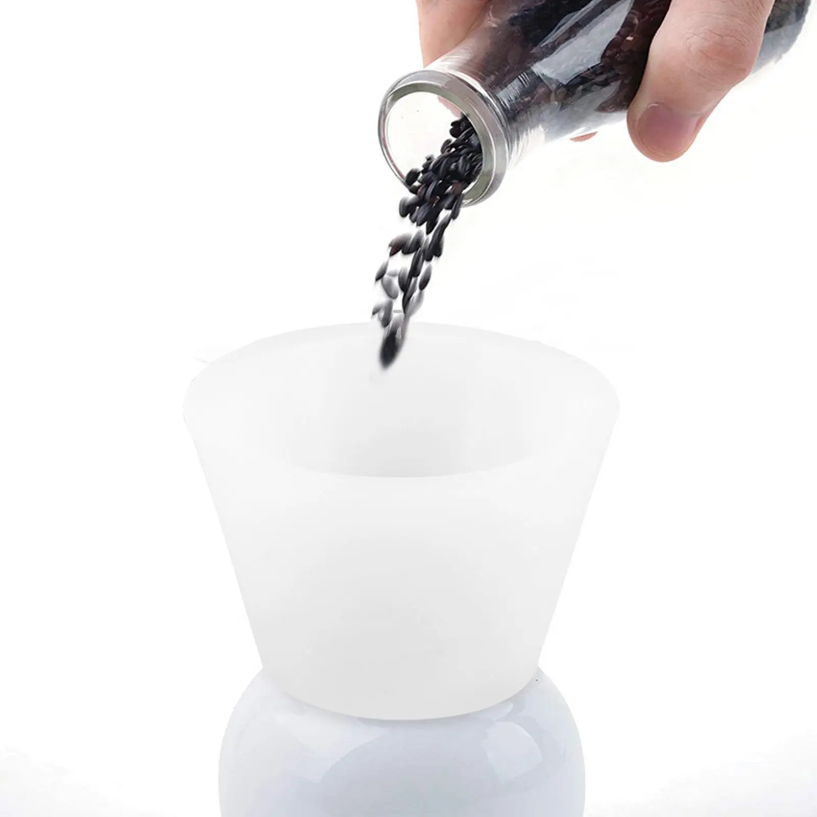 9pcs Silicone Sealing Ring Filter Adapter Cones Reusable Tapered Collar For Funnel Flask Filtering Kit Funnel Filter Adapter Set