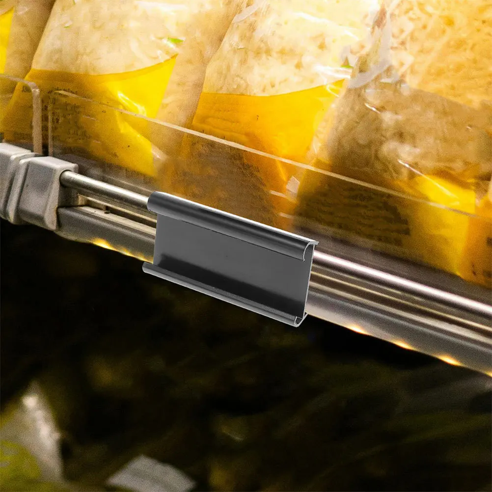 

8Pcs Reusable PVC Sign Holders Easy to for Organizing Shelves Racks and Baskets Shelf Tags Holder