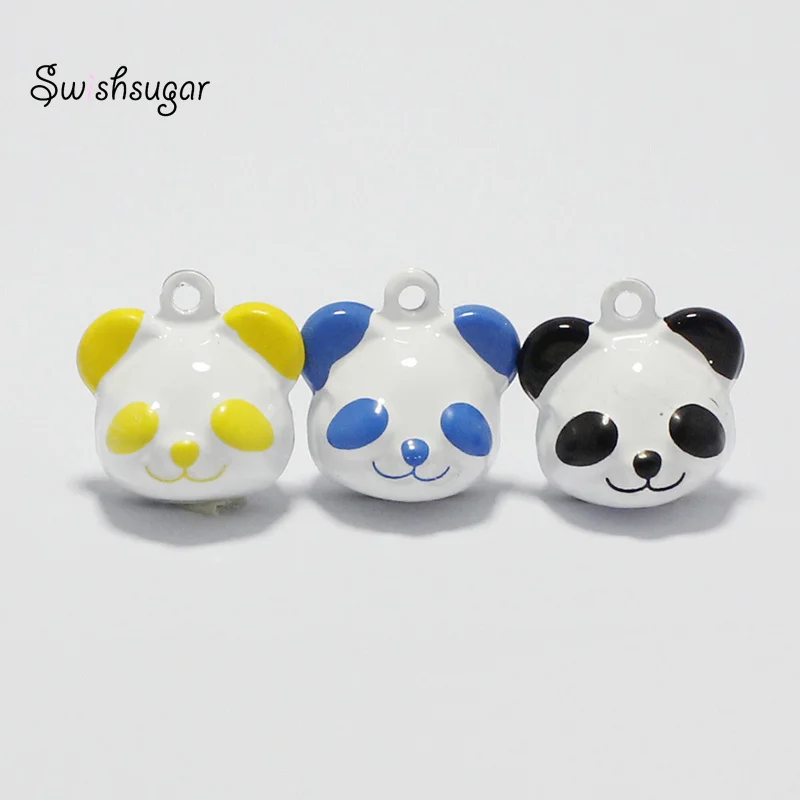 Several Colors Chinese Kongfu Panda Jingle Bell Charms Kids Children Gift Flavor Home Party Keychain Decor