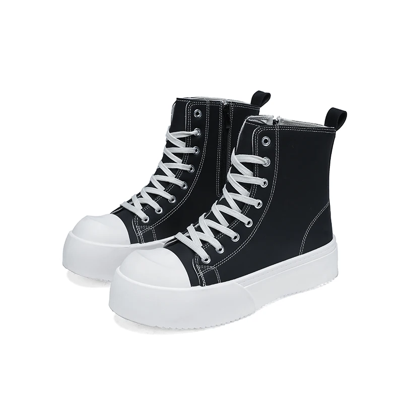 

Новые высокие модные мужские ботинки, повседневная кожаная обувь, мотоциклетные ботинки и мужская обувь на осень и зиму.