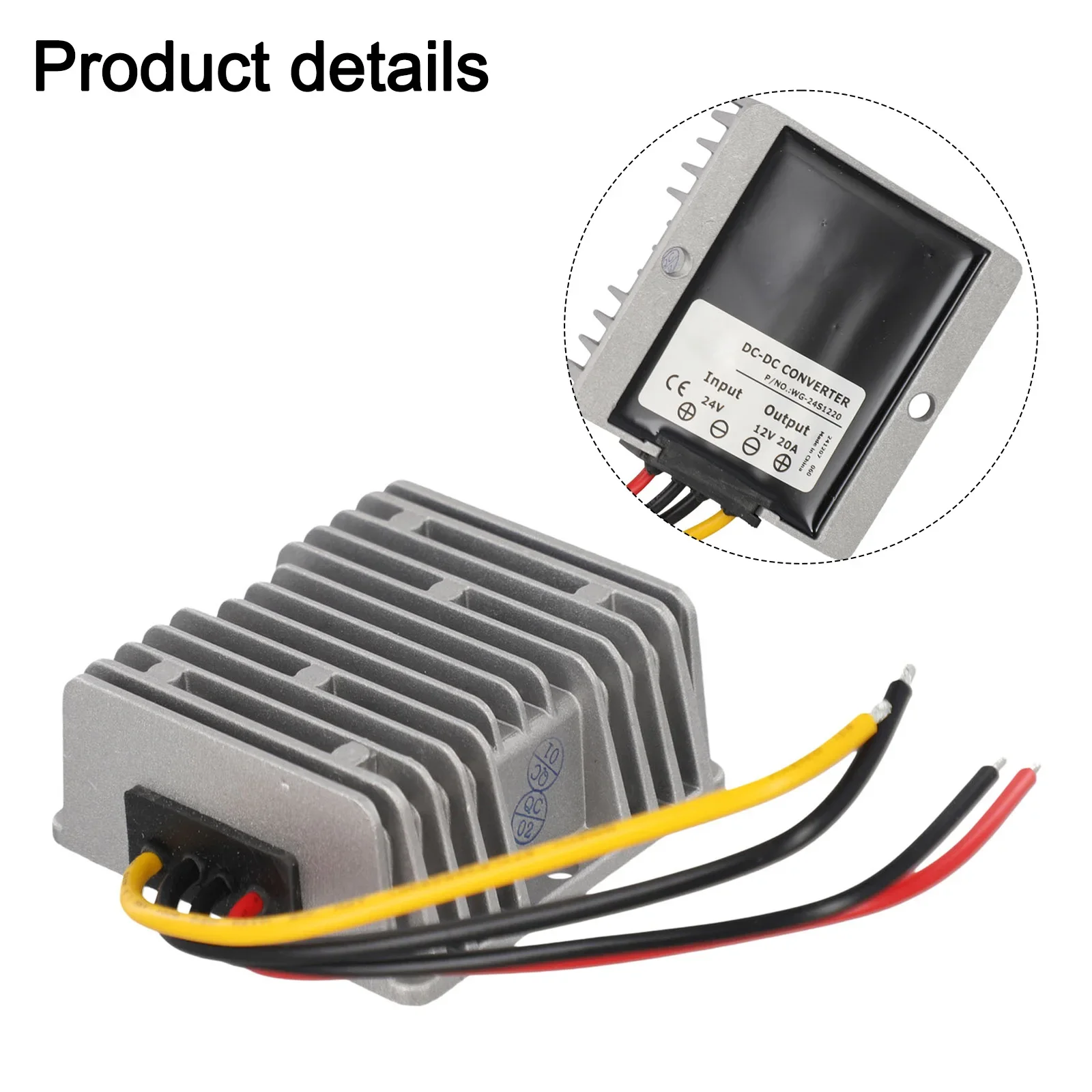 

Multi Purpose DC Voltage Adapter Efficiently Steps Down From Twenty Four To Twelve Volts For Various Automotive Needs