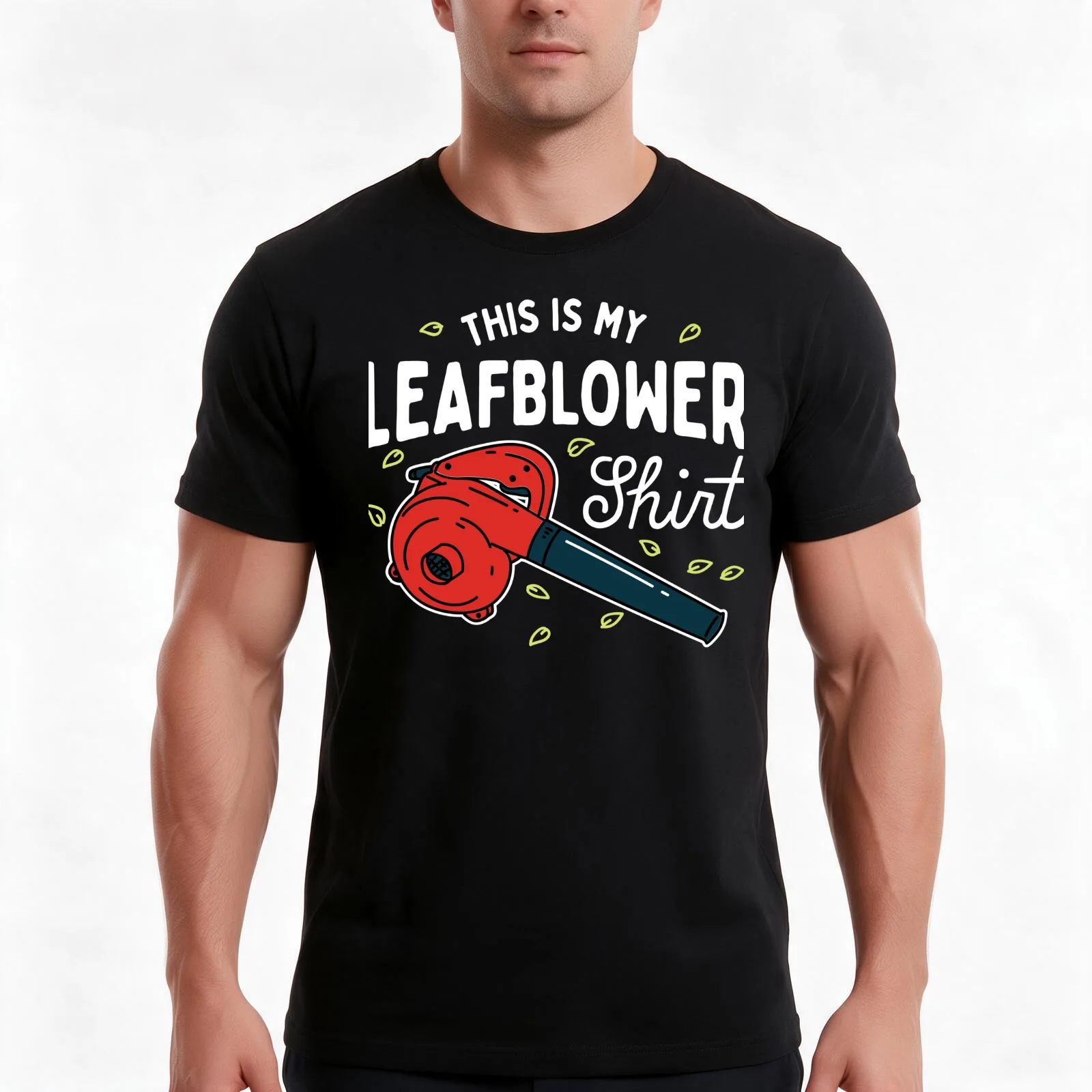 My Leaf Blower Shirt T-Shirt Summer Casual Cotton Tee Oversized Streetwear Tops Vintage Graphic Print Loose Fit Short Sleeve