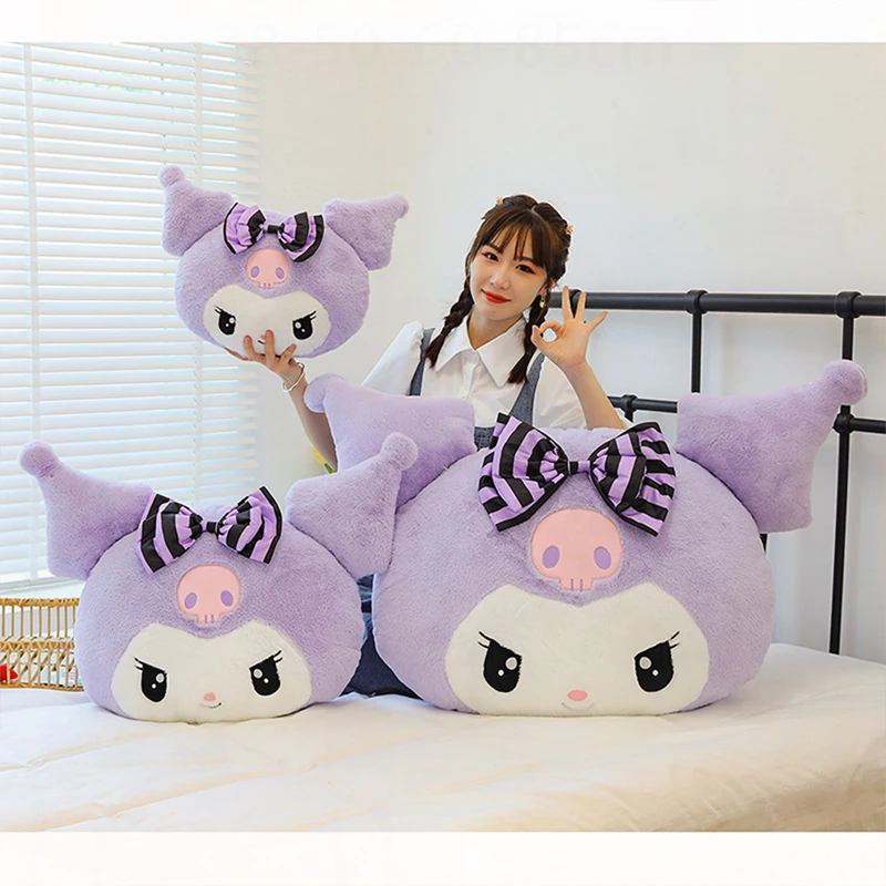 

Super Cute Kawaii Kuromi Plush Toy Stuffed Doll Sanrio Pillow Cushion Decor Kids Girls Birthday Xmas Gift Wholesale Cross Border