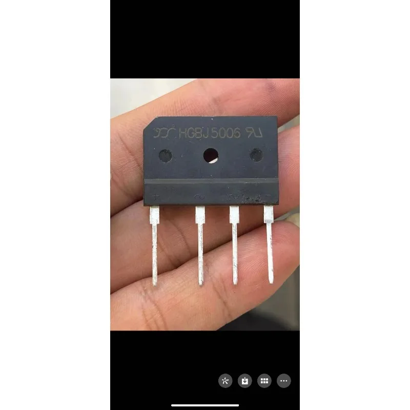 PB5006 PB5010 GBJ5006 HGBJ5006 Single Phase Bridge Rectifier High Current Diode Bridge Power Electronic Component 10Pcs
