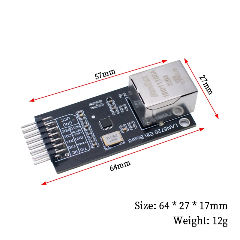 WAVGAT LAN8720 Module Network Module Ethernet Transceiver RMII Interface Development Board For Arduino DIY