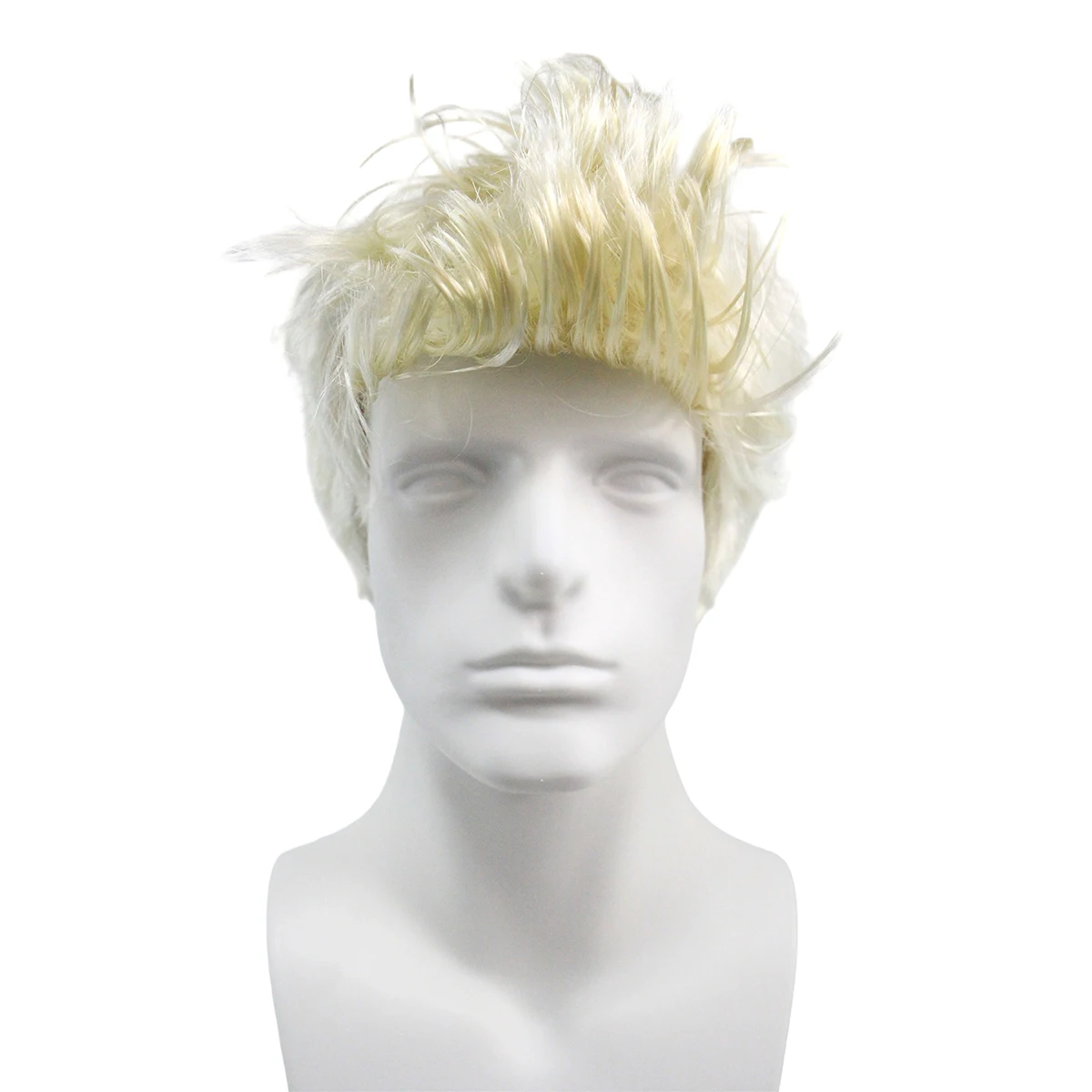 

Anxin Brand Synthetic Fiber Wig: Platinum Short Wig, with Slightly Wavy Bangs, Smooth and Shiny Hair Strands, Made from High-Quality High-Temperature Fiber, Suitable for Various Activities Such as Cosplay/Holiday Parties