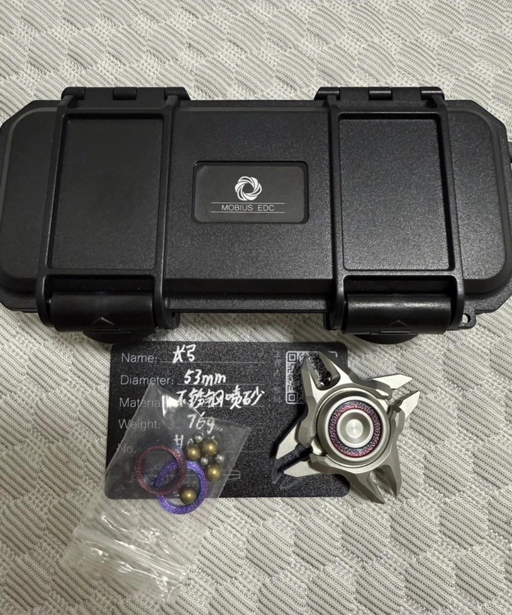 

Гироскоп Mobius EDC с длинным бантом на кончиках пальцев, изготовленный из пескоструйного материала из нержавеющей стали