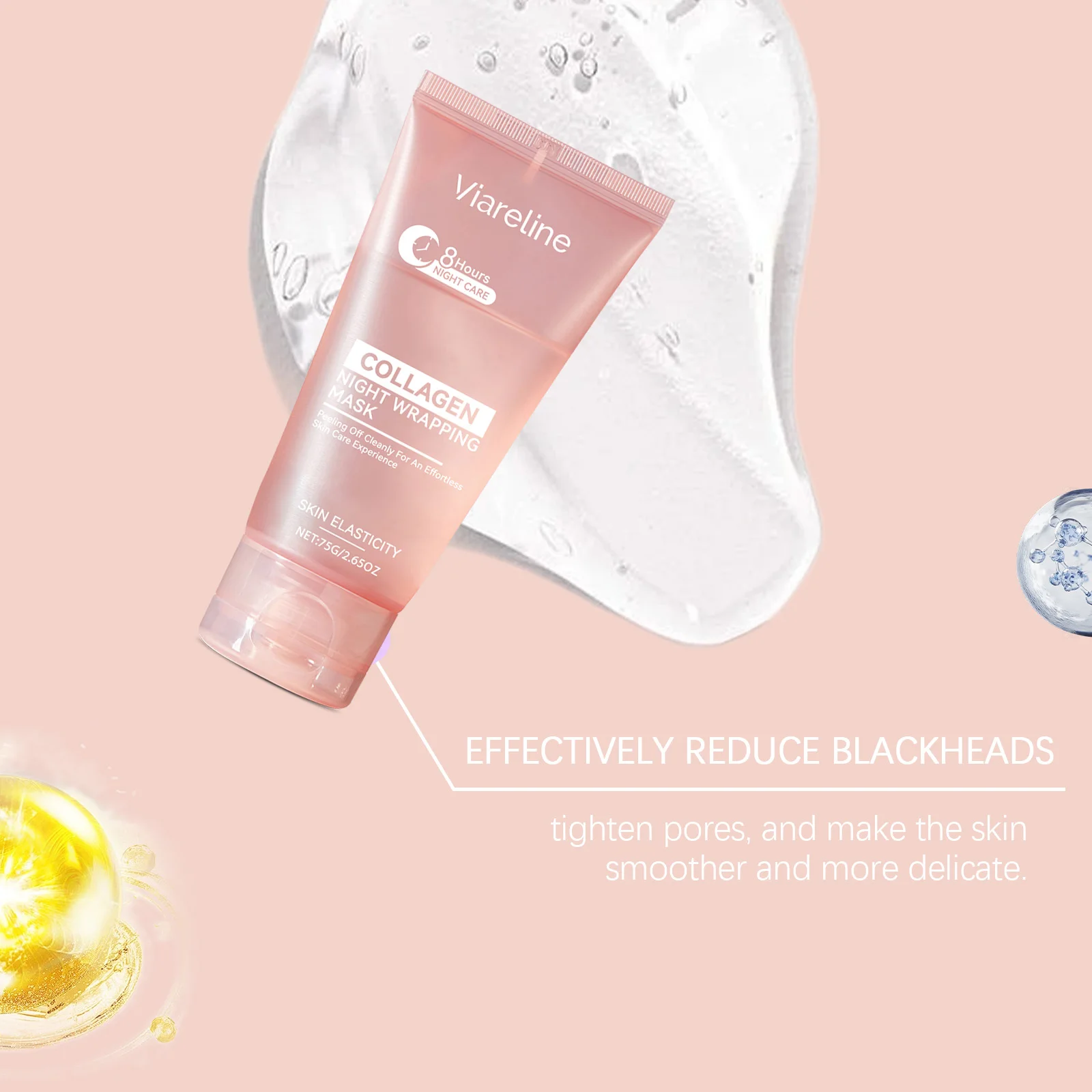 Night Peel Off Mask Deeply Moisturizing Brightening Reduce Blackhead Tighten Pore Enhances Elasticity Keeping Skin Supple Smooth