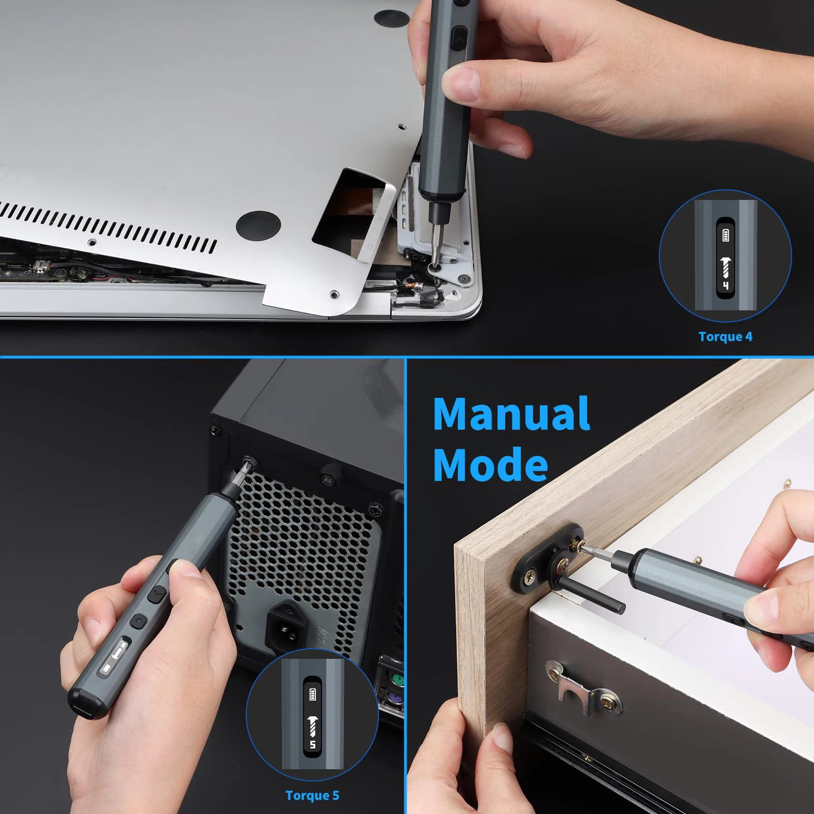 Мини-набор электрических отверток 68 в 1, беспроводные биты S2 Preicison, 5 настроек крутящего момента, набор инструментов для ремонта фонарей для ПК, радиоуправляемая электроника