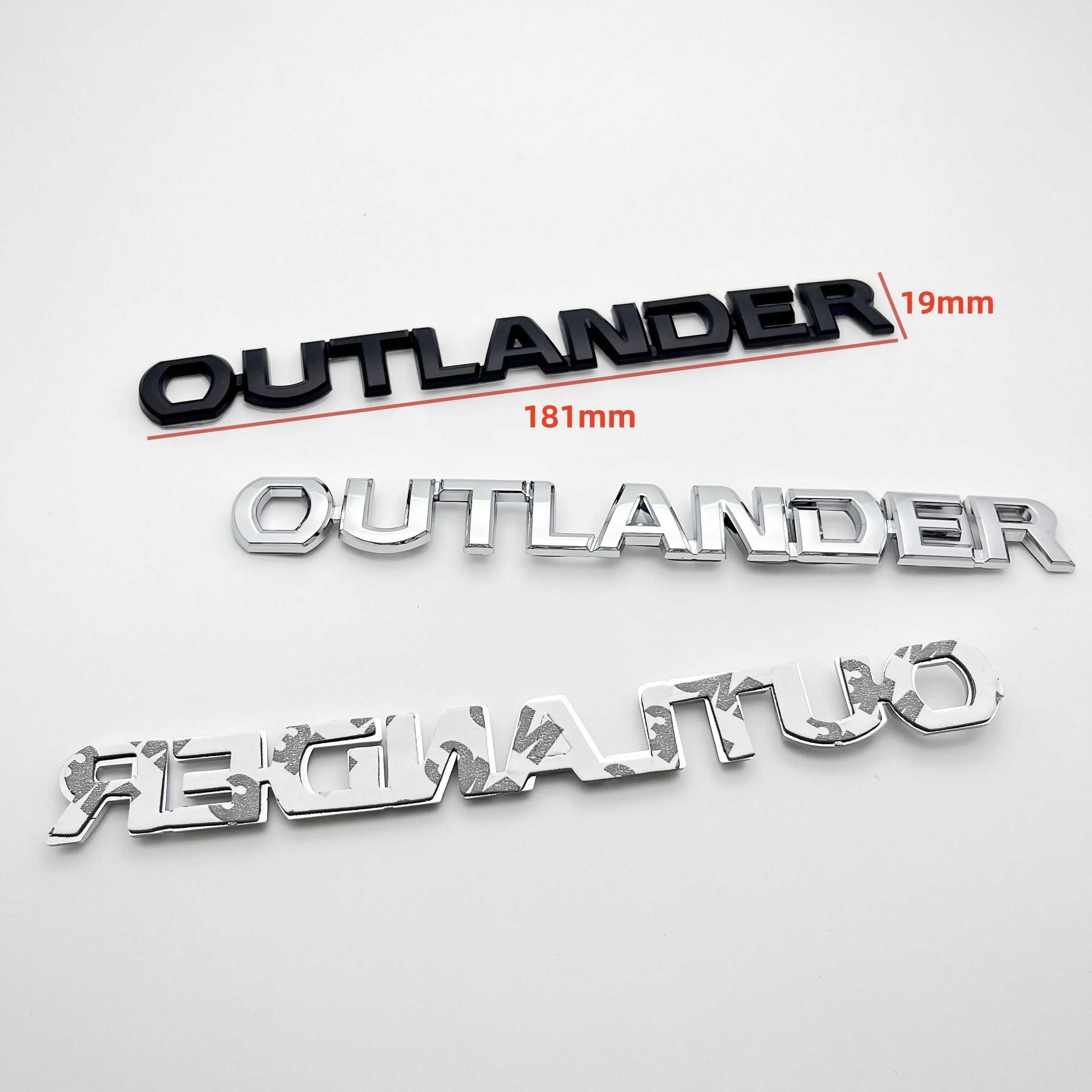 

1 шт./компл., 3D высококачественный ABS OUTLANDER, автомобильные буквы, задняя дверь багажника, наклейка, эмблема, значок, наклейка, Стайлинг автомобиля, автоаксессуары