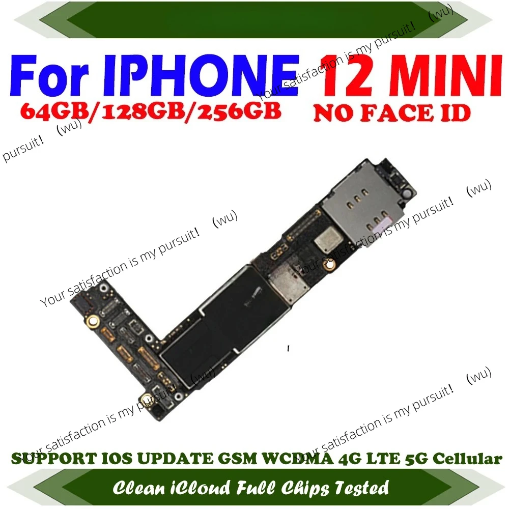 Clean iCloud Mainboard for iPhone 12 MINI Motherboard With Face ID Plate Full Tested Working Logic Board Support Update 12MINI