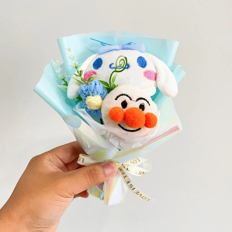 20 cm/7.87 pollici Bouquet di fiori Peluche Melody Cinnamoroll Hello Kitty Kawaii Anime Periferiche Regalo di San Valentino Decorazione di compleanno Giocattolo