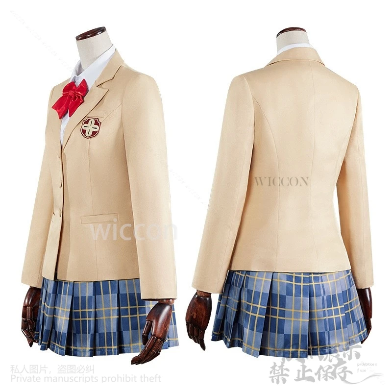 Anime A Certain Scientific Railgun Cosplay Misaka Mikoto Costume Jk School Uniform Dress Lolita Wig For Halloween Cos Customized