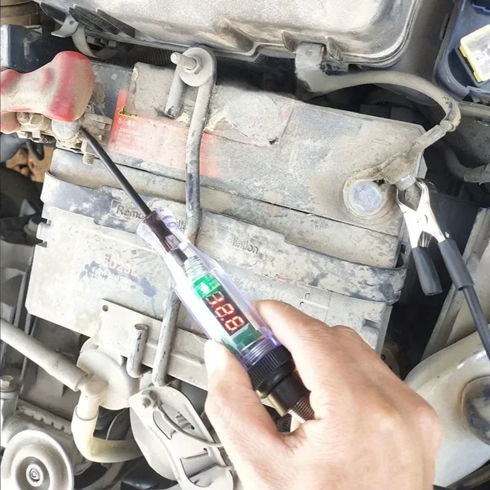 Car Truck Circuit Voltage Tester High-quality DC 6V 12V 24V Cars Circuit Testers Diagnostic Probe Test Pen Auto Repair Tools
