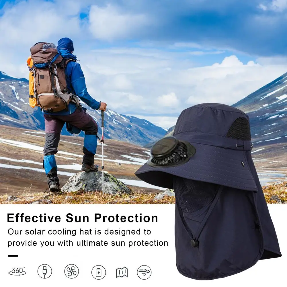 Вентилятор с солнечной зарядкой, шляпа для работы на открытом воздухе, солнцезащитный козырек, солнцезащитный козырек, сбор солнцезащитной шляпы, защита для чая, сада, теплица, съемная