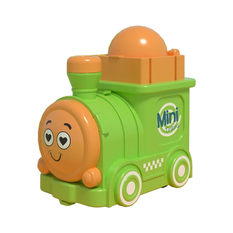 1 pc Mini cartoon train toys car for kids teen boy baby 1 to 2 year Press and Go Birthday Gift for Infant Toddlers