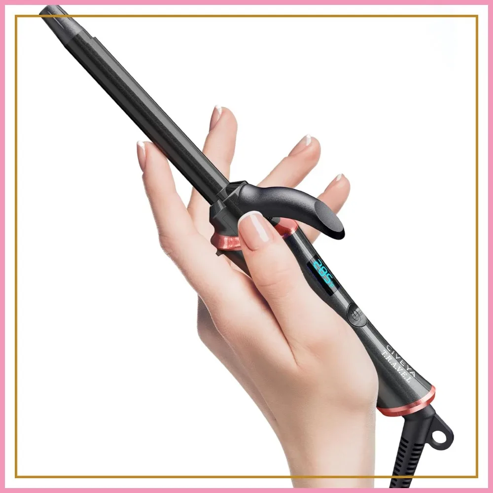 

Мини-плойка для коротких волос 1/2 дюйма, дорожный размер, двойное напряжение, с регулировкой температуры