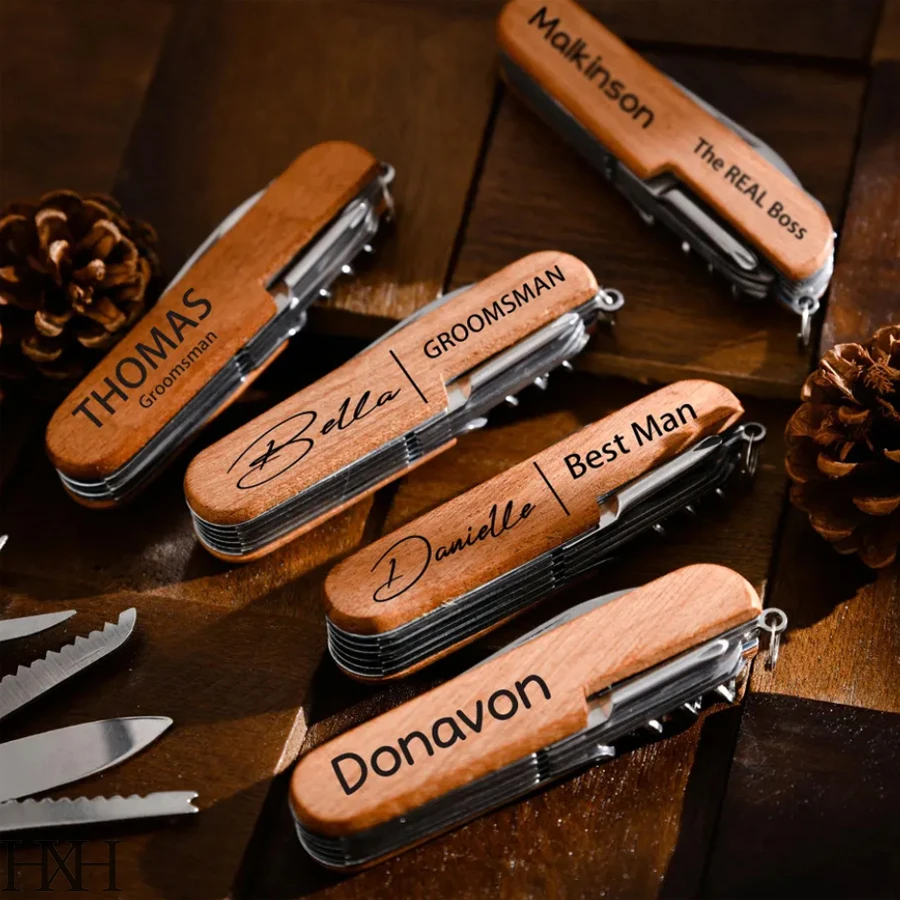 

1/10pcs Personalized Wedding Gifts Multifunctional Swiss Army Knife Wine Opener Best Men Gifts Groomsman Gift Birthday Gift