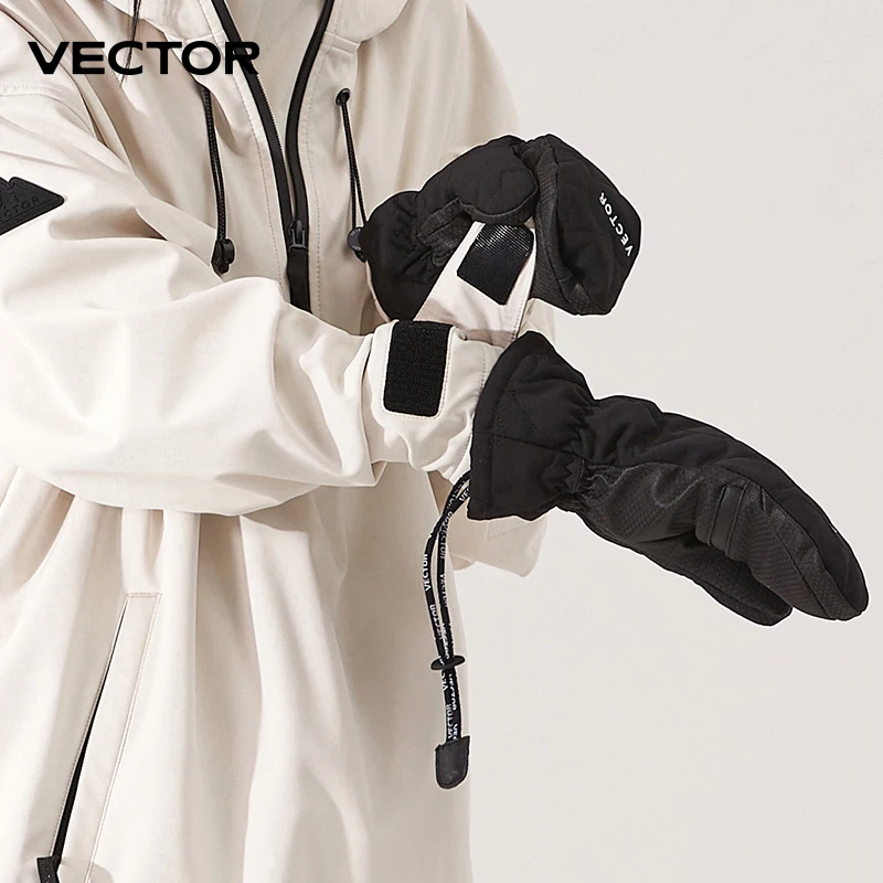 Gants de Ski VECTOR Winter pour hommes et femmes, antidérapants et coupe-vent, pour Snowboard, écran tactile thermique chaud, 3M