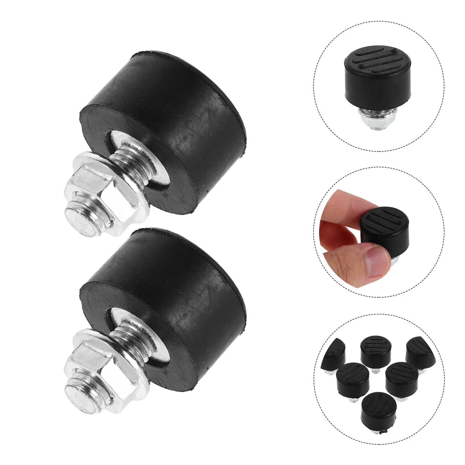 

10Pcs Shock Absorber Pad Uv Resistant Durable Rubber Electric Scooter Motorcycle Kickstand Pad Easy Installation Anti Vibration