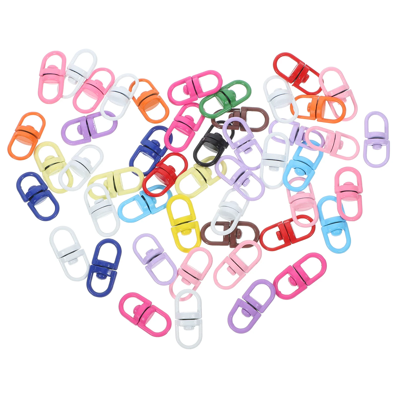 

1 set Swivel Clasp Keychain Connectors Zinc Alloy Metal Key Ring Clips Diy Craft Projects Trigger Snap Hooks Handbag Hardware