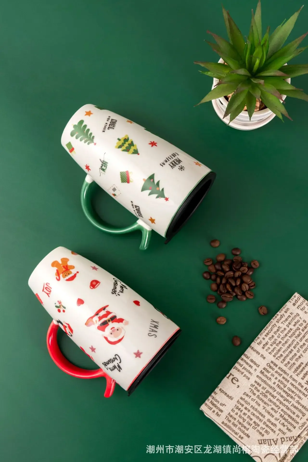 New Christmas Seal Cover Christmas Ceramic Cup High Value Mug Souvenir