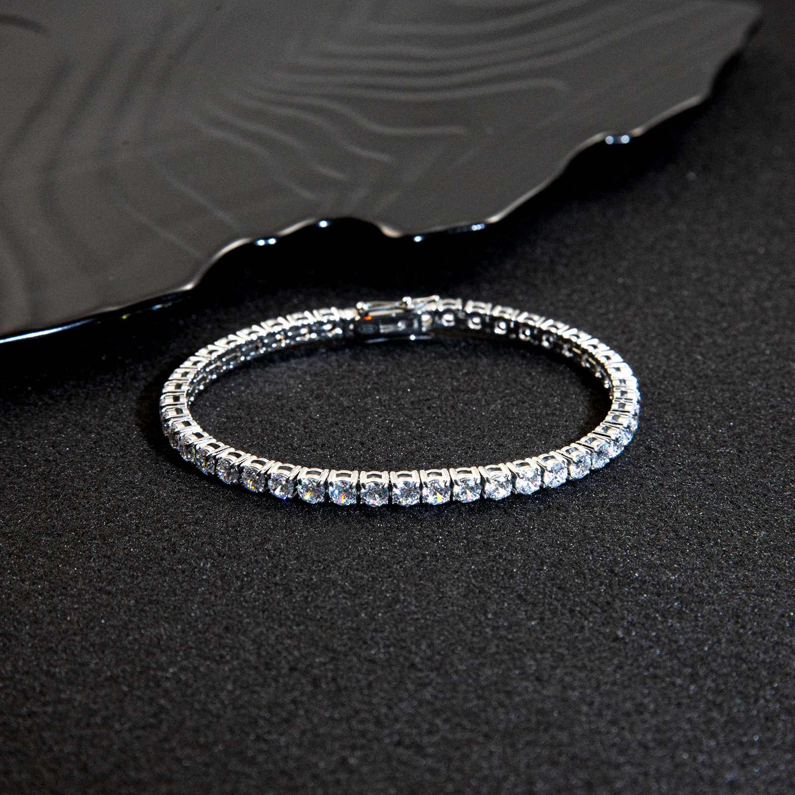 

SDA 5A циркониевый латунный теннисный браслет для ювелирных изделий с тонкой цепочкой, мужской подарок