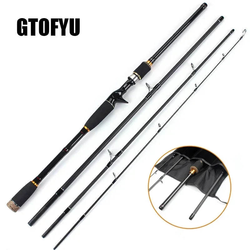 Fishing Baitcasting Rod 1.8m-3.0m 3/4 Section 100% Hight Carbon 10-25g Power Ultralight Lure Spinning Casting Fishing Lure Rod