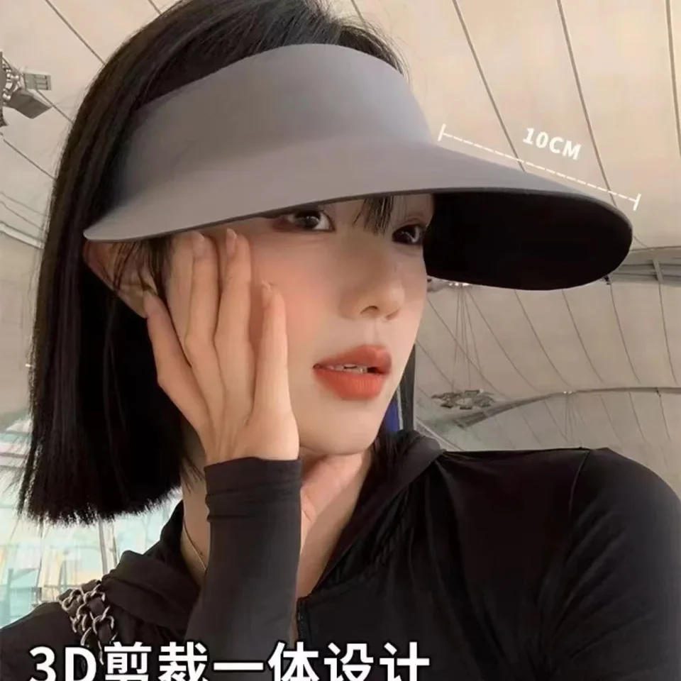 قبعة UPF صيفية لعام 2025، قناع بدون خياطة للأشعة فوق البنفسجية للنساء، قبعة رياضية لركوب الدراجات في الهواء الطلق، تصميم تنحيف الوجه