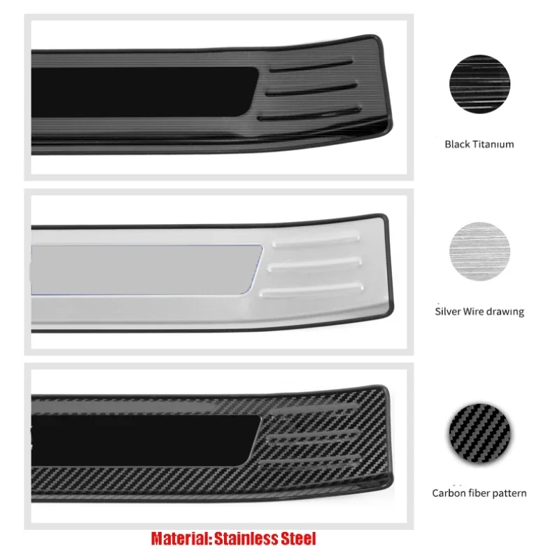 Para toyota sienna 2021 2022 porta de aço inoxidável pequena placa capa bem vindo pedal guarda proteger guarnição limiar acessórios