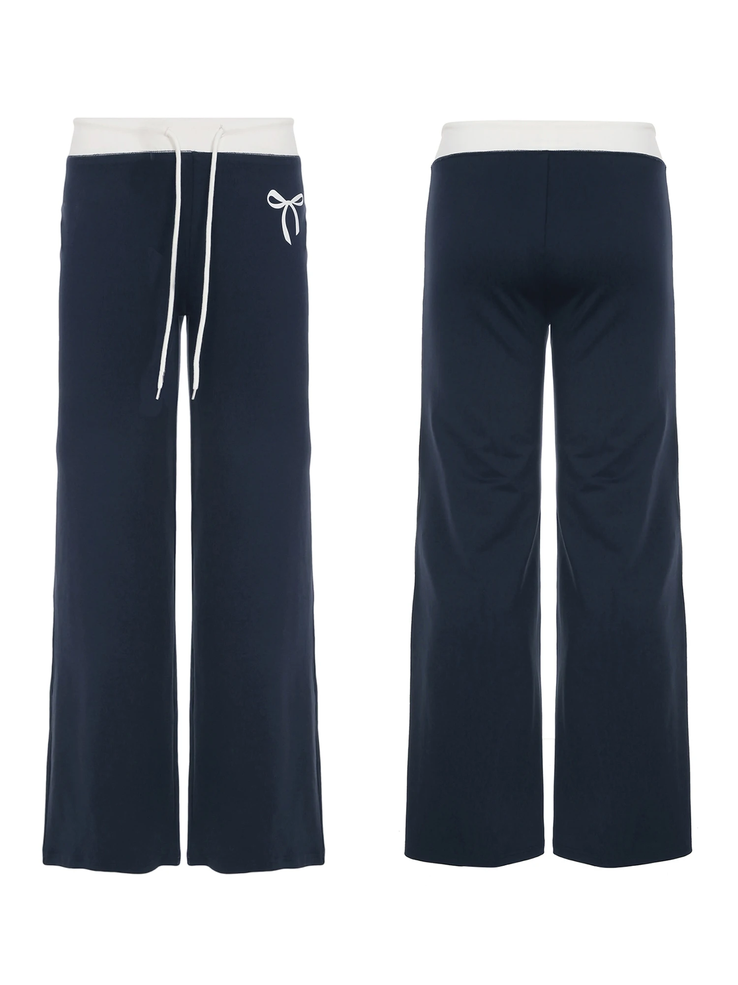 Calça jogger feminina com cintura elástica e bolsos, calça de moletom leve com cordão, calça atlética ativa