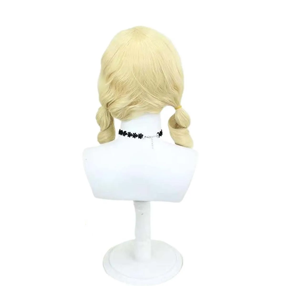 Halloween Cosplay Props Accessory Blonde Curly in Twin Drills Anime Mami Tomoe Wig