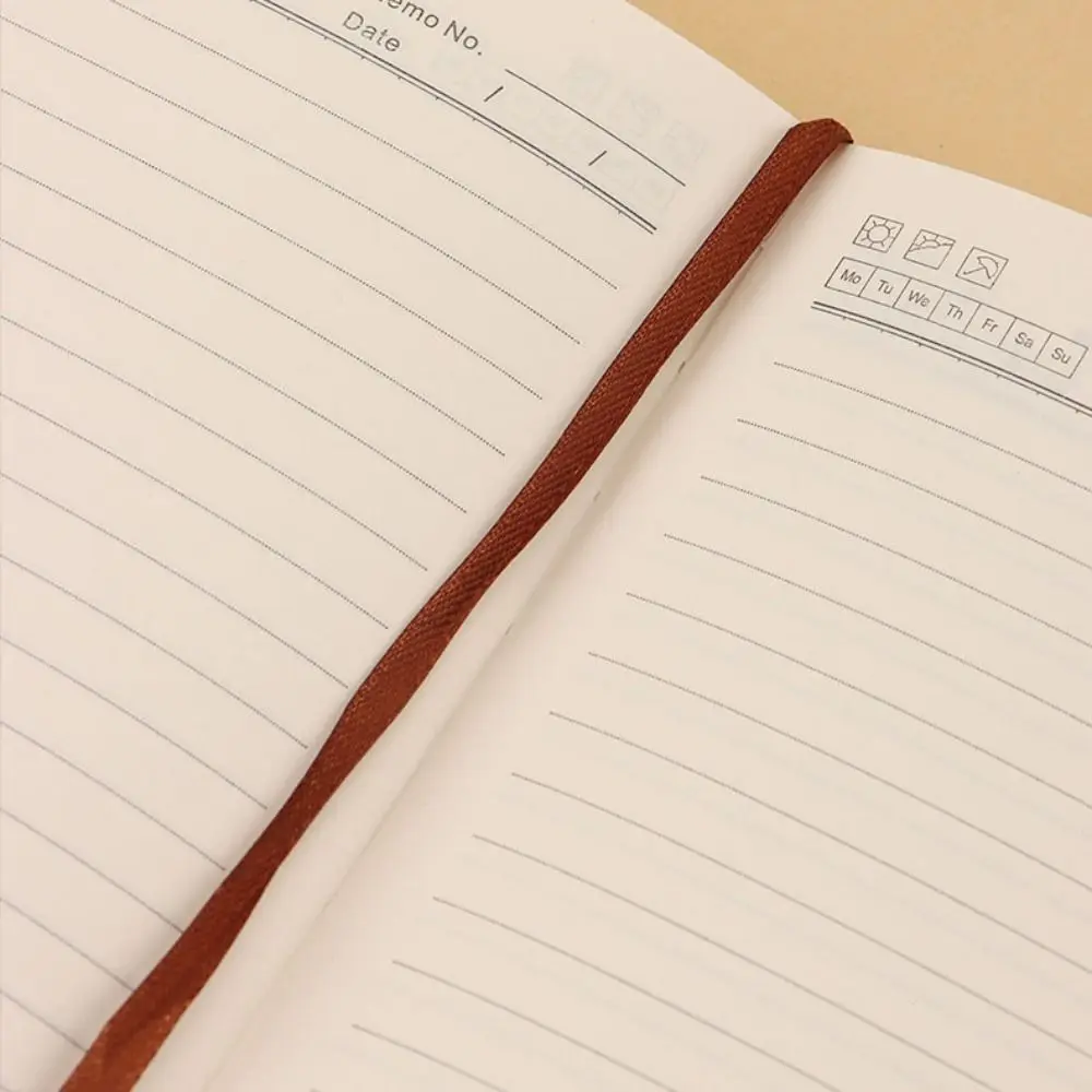 A5 100Sheets Journal Notebook With Lock Flower Cover PU Leather Diary Writing Pads Stationery Line Paper Personal Notebook