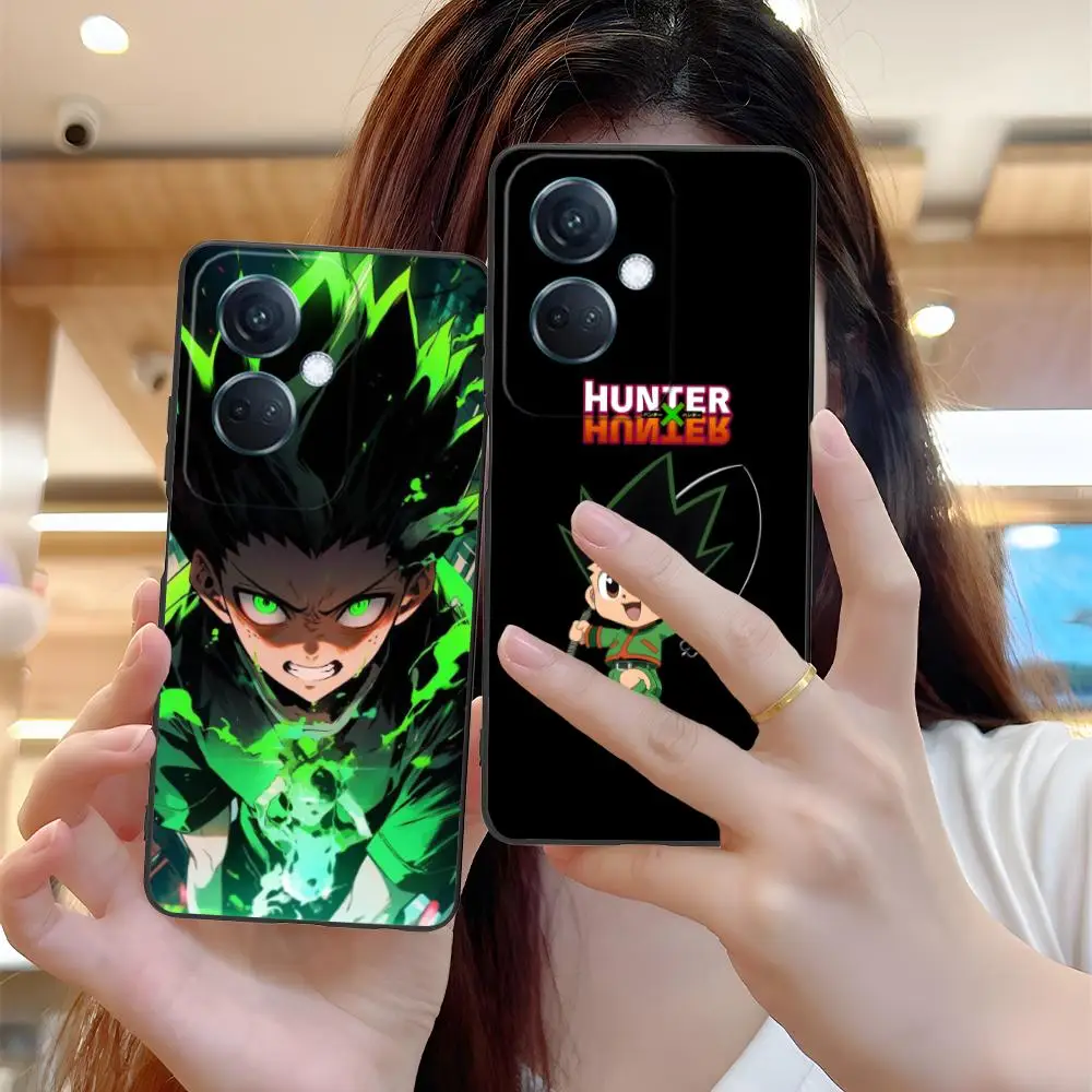 هنتر غون قضية الهاتف الخليوي المحمول ل ممن لهم رينو 14 13 12 11 10 9 8 7 6 5 F T Pro 5G غطاء الطباعة الملونة فاخرة جميلة #6