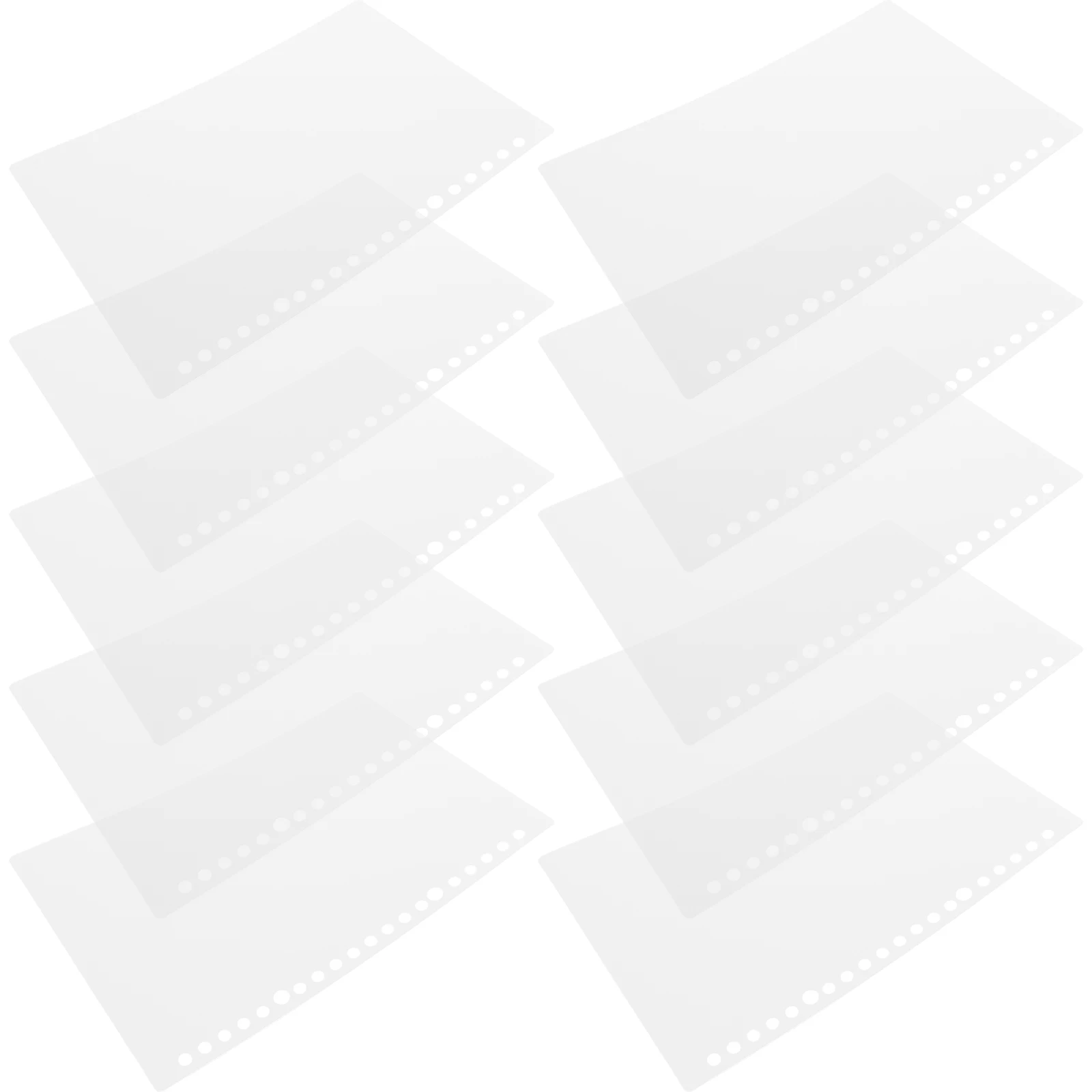 10 Sets Loose-leaf Book Cover Binder Notebook Composition Protector Clip Document Folder Organizer Journal Sleeve Pp