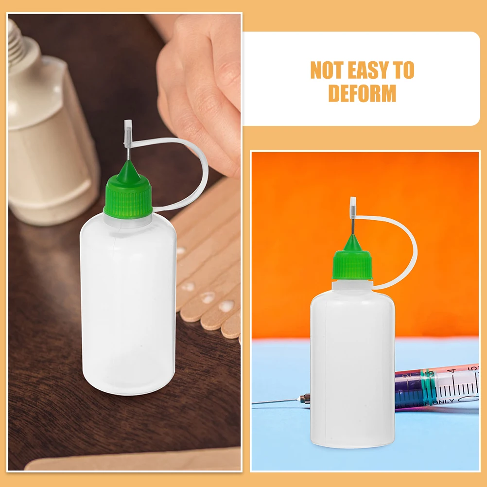 

12pcs Glue Bottles 50Ml Liquid Squeeze Applicator Needle Tip Small Storage For Diy Studio Use Vibrant Cap Lab Bottle Glue