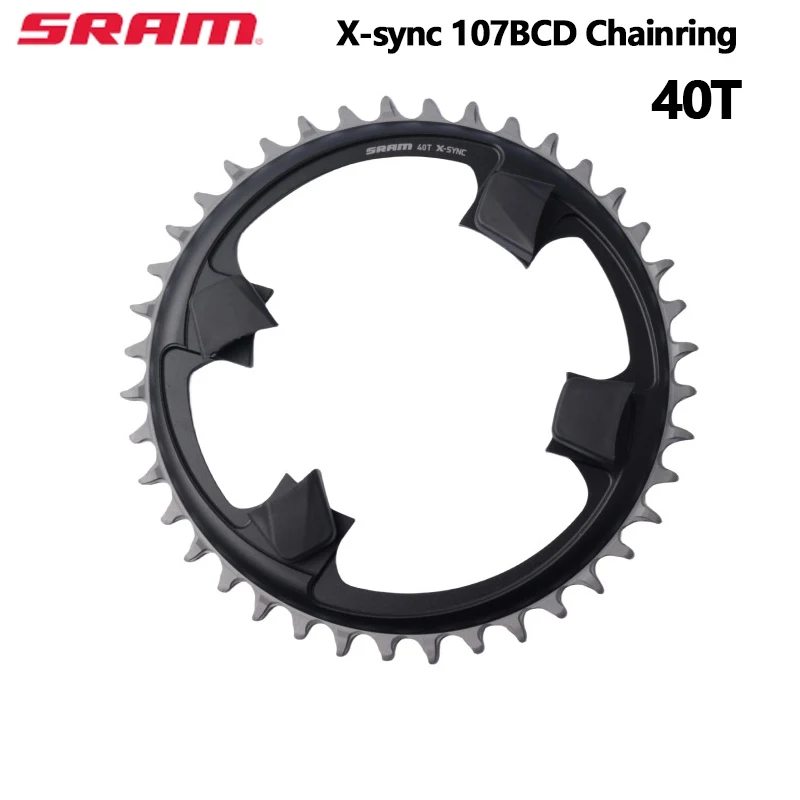 SRAM X-SYNC 107BCD Chainring 38T 40T 44T Crown Aluminum Road Bike 4 Bolt 1x12 Speed Chainwheel Use For Force Axs Direct Mount Cr