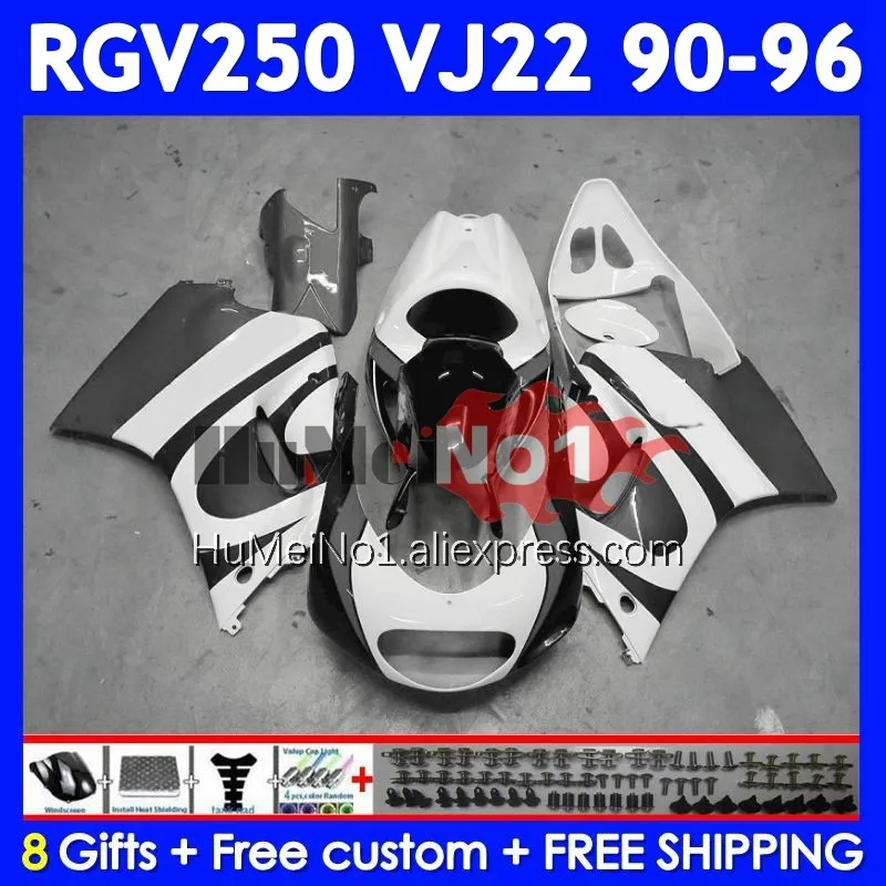 RGV250 For SUZUKI SAPC RGV-250 VJ22 109No.141 RGV 250 90 91 92 93 94 95 96 1990 1991 1992 1993 1994 1995 1996 Grey white Fairing