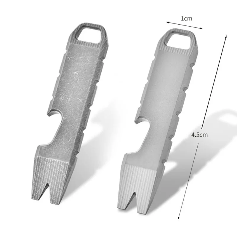 TC4 barra di leva in lega di titanio Mini Pry Bar EDC strumento tascabile multifunzionale apribottiglie da esterno regalo squisito attrezzatura da