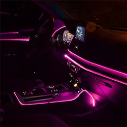 Pegatinas de luz Led para Interior de coche, lámpara de ambiente de estilo para Peugeot 206, 307, 308, 407, 208, 207, 3008, 2008, 508, 408, accesorios