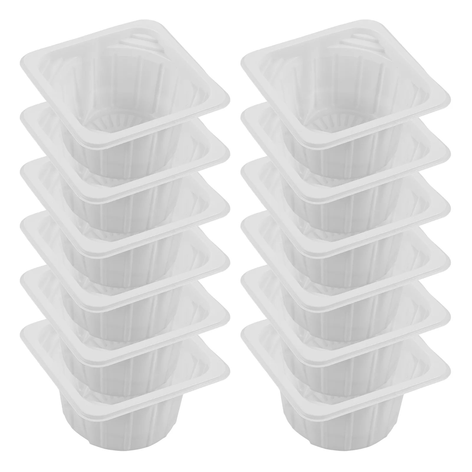 

50 Pcs Cup Tray Coffee Holders Carrier Bracket Cold Drinks Beverage Insert Black Travel